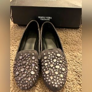 Vera Wang Rhinestone flats